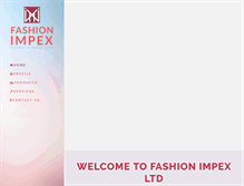 Tablet Screenshot of fashionimpex.net